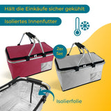 Einkaufskorb Set Thermo-Einkaufskorb Tragekorb Kühlkorb Carrybag