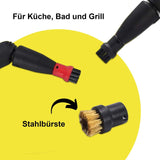 5-tlg. Alternatives Bürsten-Set für Kärcher Dampfreiniger SC1 SC2 SC3 SC4 SC5