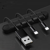 Kabelhalter aus Silikon für 6 Kabel selbstklebend