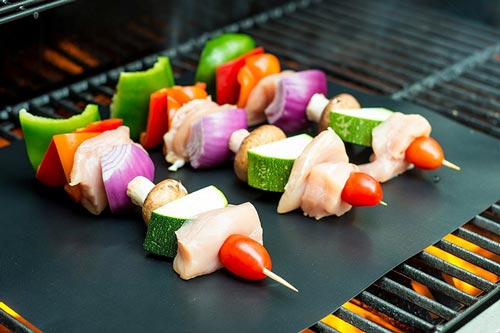 Grillmatte Antihaft Teflon BBQ feuerfest 2 Stück