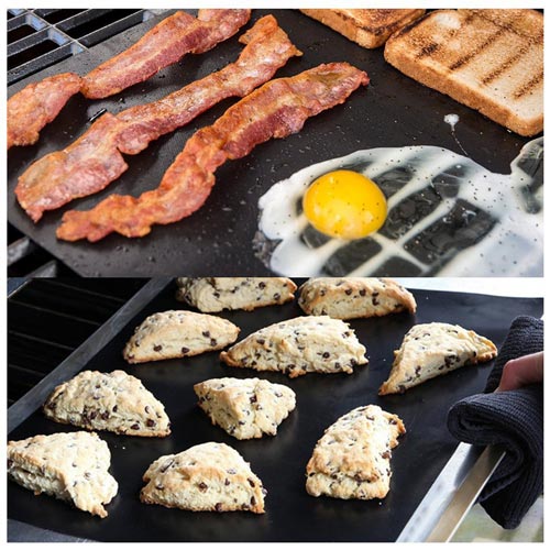 Grillmatte Antihaft Teflon BBQ feuerfest 2 Stück