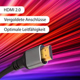HDMI zu HDMI Kabel 1m 4K UHD High Speed HDMI Anschlusskabel Flachkabel