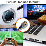 HDMI zu HDMI Kabel 1m 4K UHD High Speed HDMI Anschlusskabel Flachkabel