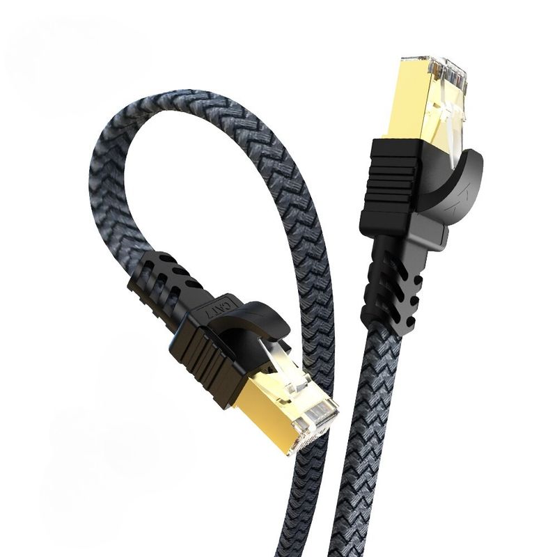 1.5m Netzwerkkabel Flachkabel Ethernet LAN Kabel RJ45 Kat. 7 flach UTP