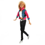 Hose Jacke und Top für Barbie Puppen Retro Schwarz Weiss Pink