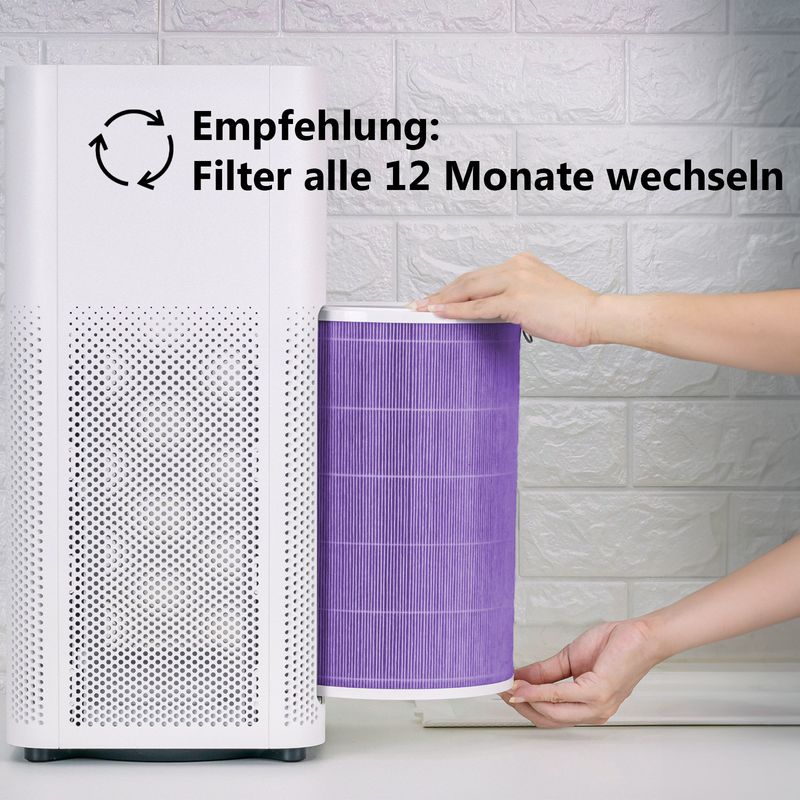 Alternatives HEPA- & Aktivkohlefilter-Set zu Xiaomi Mi Air Purifier 3