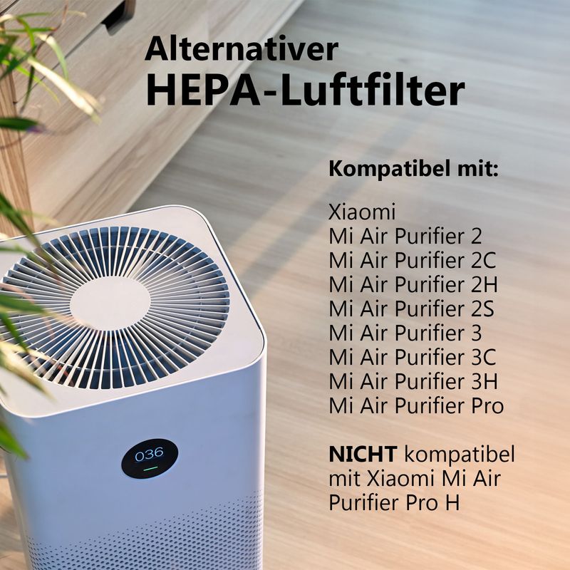 Alternativer HEPA-Luftfilter zu Xiaomi Mi Air Purifier PN101315