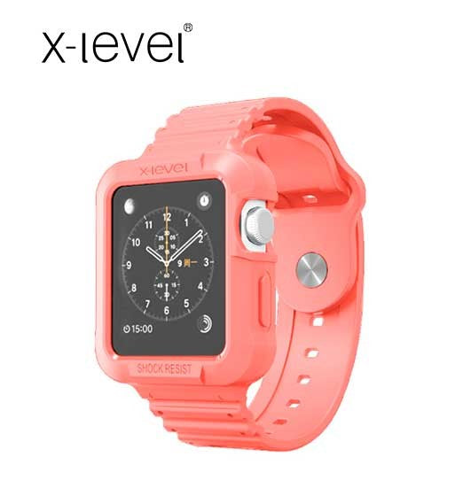 Apple Watch 40mm 38mm Silikon Armband Schutzhülle Pink Rosa