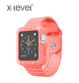 Apple Watch 40mm 38mm Silikon Armband Schutzhülle Pink Rosa