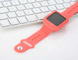 Apple Watch 40mm 38mm Silikon Armband Schutzhülle Pink Rosa