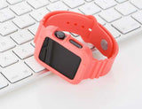 Apple Watch 40mm 38mm Silikon Armband Schutzhülle Pink Rosa