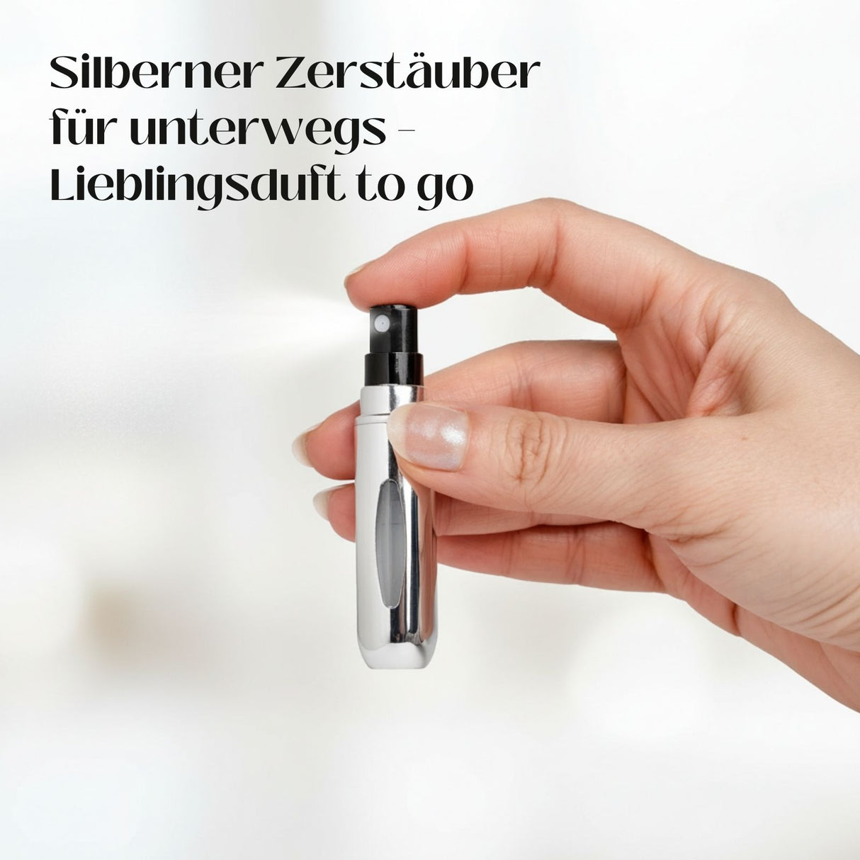 5ml Mini-Parfümzerstäuber Parfum Vaporisateur Silbrig
