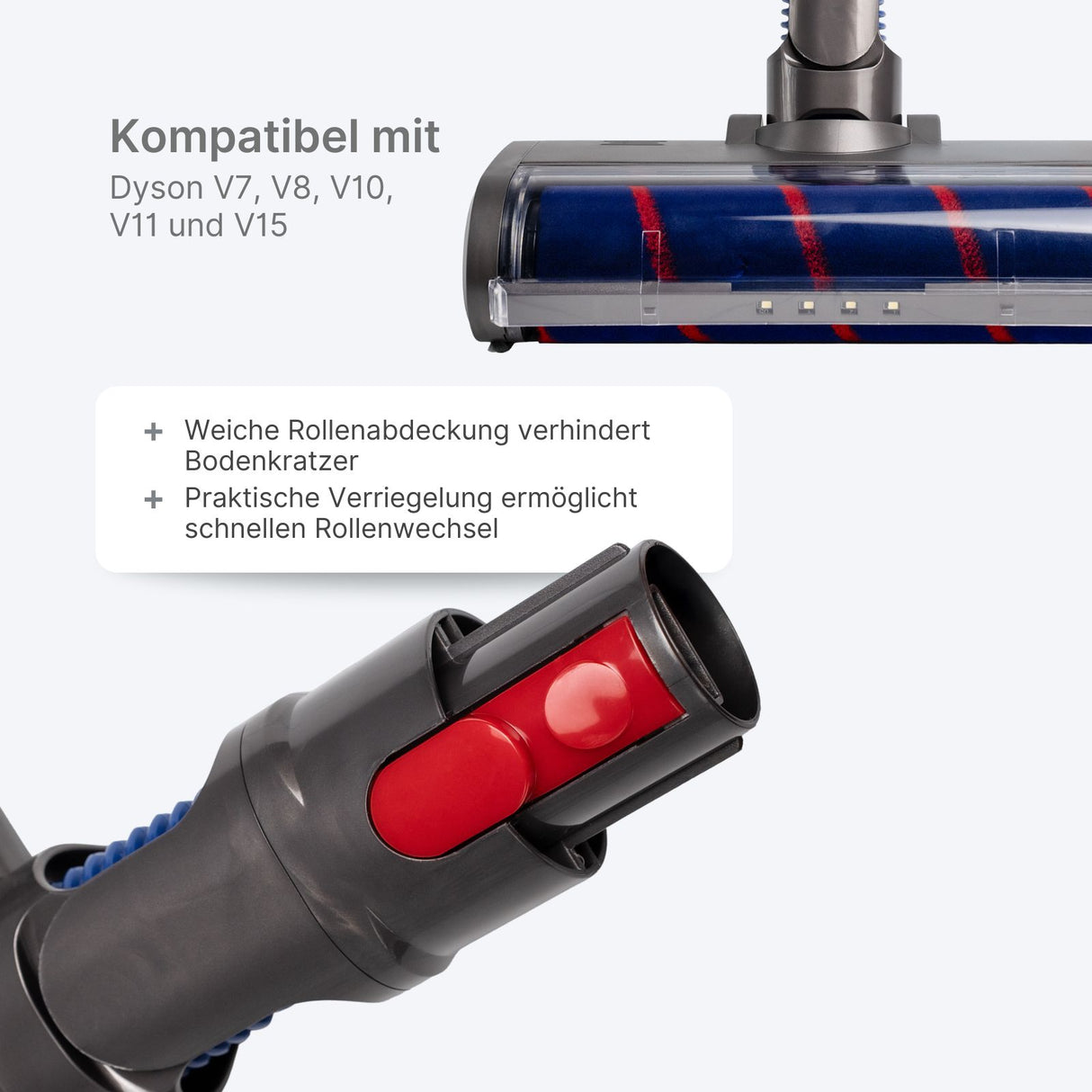 Alternative Bodendüse zu Dyson V7 V8 V10 V11 V15 Staubsaugerbürste