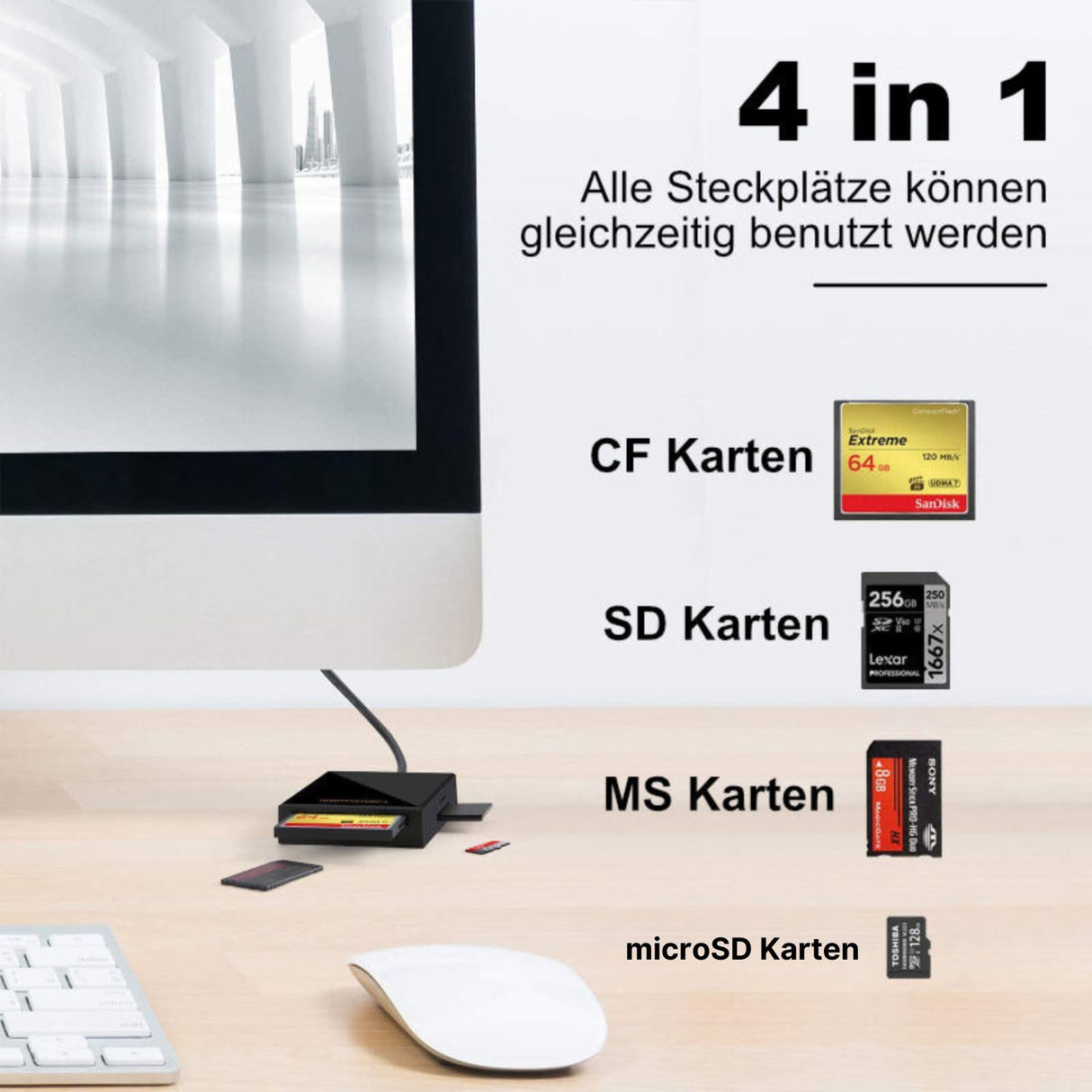 Card Reader Kartenleser Speicherkartenleser Speicherkartenlesegerät