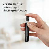 2er-Set Mini-Parfümzerstäuber 8ml Parfum Vaporisateur Goldig Schwarz
