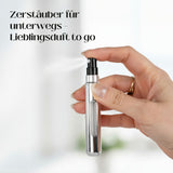 2er-Set Mini-Parfümzerstäuber 8ml Parfum Vaporisateur Goldig Silbrig