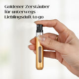 2er-Set Mini-Parfümzerstäuber 8ml Parfum Vaporisateur Goldig