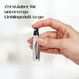 2er-Set Mini-Parfümzerstäuber 5ml Parfum Vaporisateur Pink Silbrig