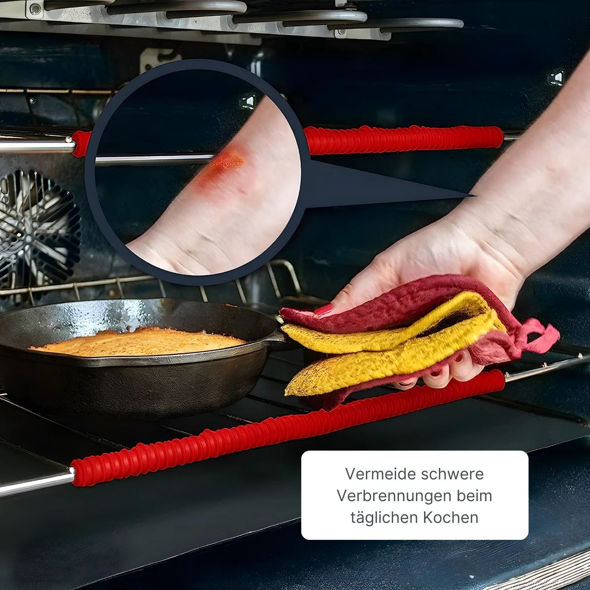 Gitterrostschutz Backofengitterschutz Ofenrost-Kantenabdeckung Set