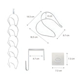 Türgarderobe Türhalterung für Hut Schal Handtasche Hängegarderobe Set
