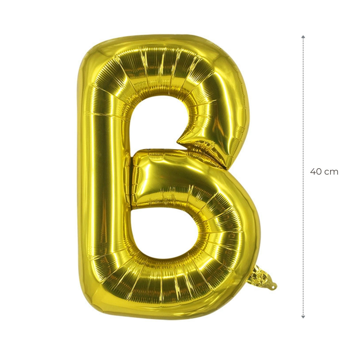 Buchstabenballon B Golden Geburtstagsparty Ballon Folienballon 40cm