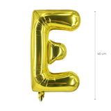 Buchstabenballon E Golden Geburtstagsparty Ballon Folienballon 40cm
