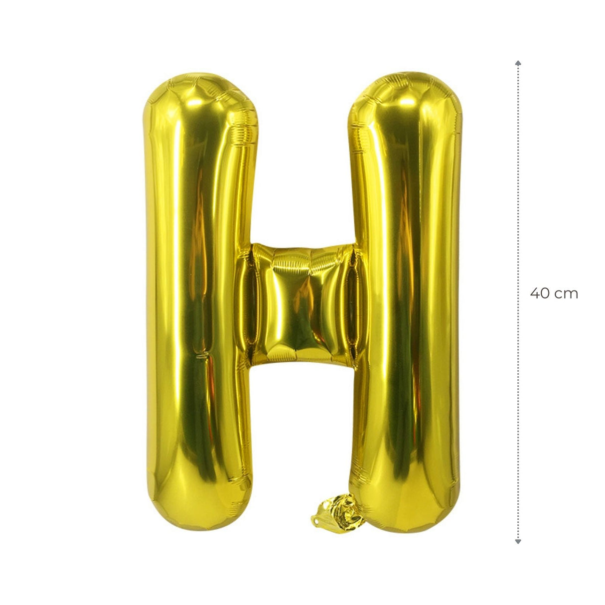 Buchstabenballon H Golden Geburtstagsparty Ballon Folienballon 40cm