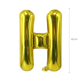 Buchstabenballon H Golden Geburtstagsparty Ballon Folienballon 40cm