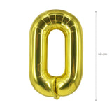 Buchstabenballon O Golden Geburtstagsparty Ballon Folienballon 40cm