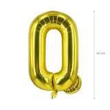 Buchstabenballon Q Golden Geburtstagsparty Ballon Folienballon 40cm