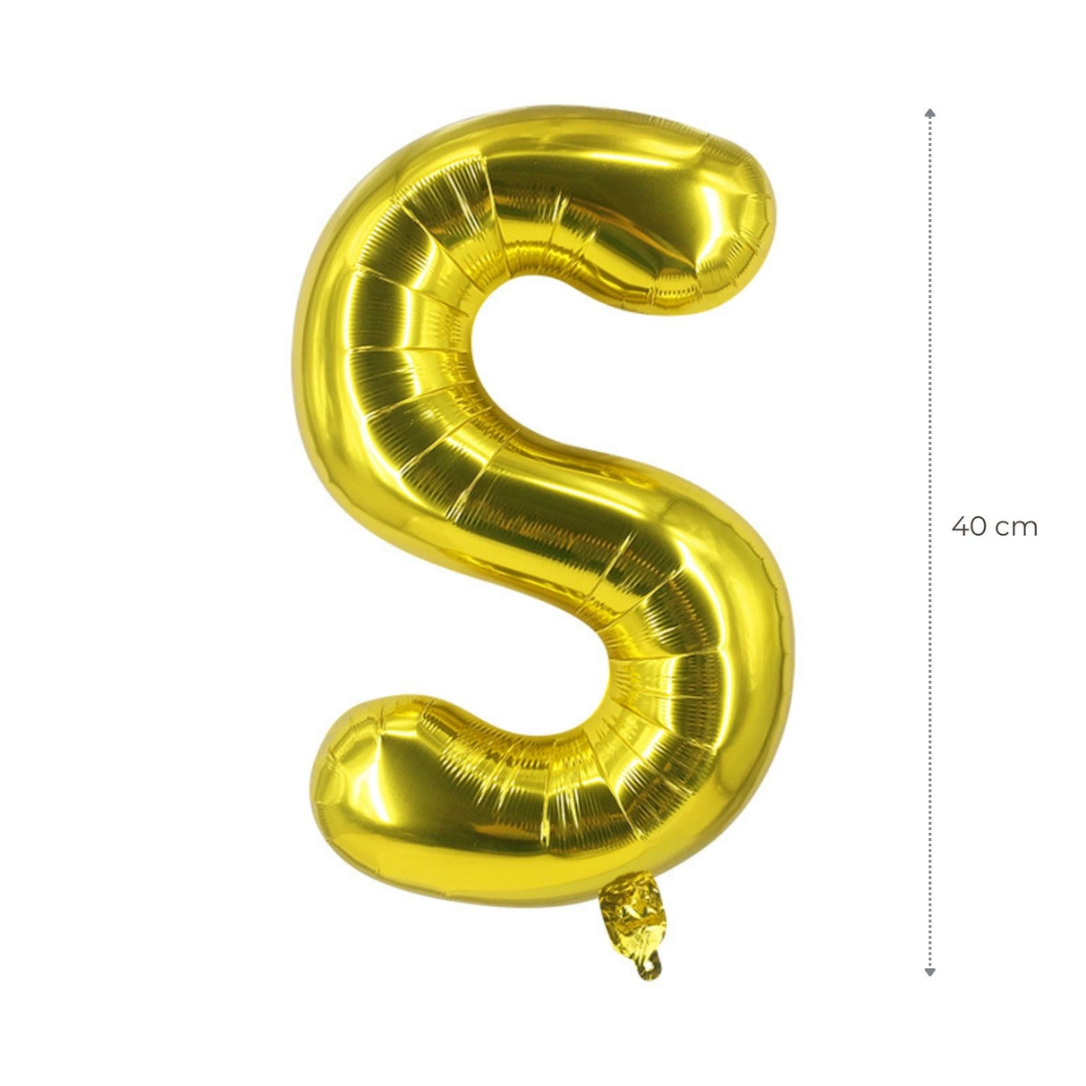 Buchstabenballon S Golden Geburtstagsparty Ballon Folienballon 40cm