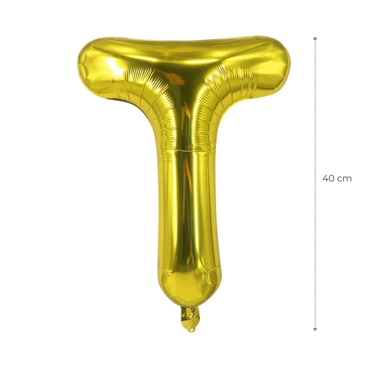 Buchstabenballon T Golden Geburtstagsparty Ballon Folienballon 40cm