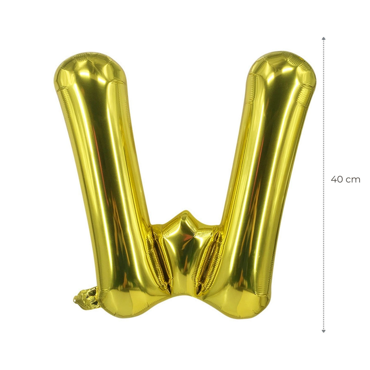 Buchstabenballon W Golden Geburtstagsparty Ballon Folienballon 40cm