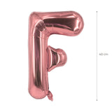 Buchstabenballon F Roségold Geburtstagsparty Ballon Folienballon 40cm