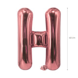 Buchstabenballon H Roségold Geburtstagsparty Ballon Folienballon 40cm