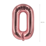 Buchstabenballon O Roségold Geburtstagsparty Ballon Folienballon 40cm