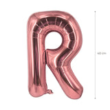 Buchstabenballon R Roségold Geburtstagsparty Ballon Folienballon 40cm