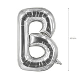 Buchstabenballon B Silbrig Geburtstagsparty Ballon Folienballon 40cm