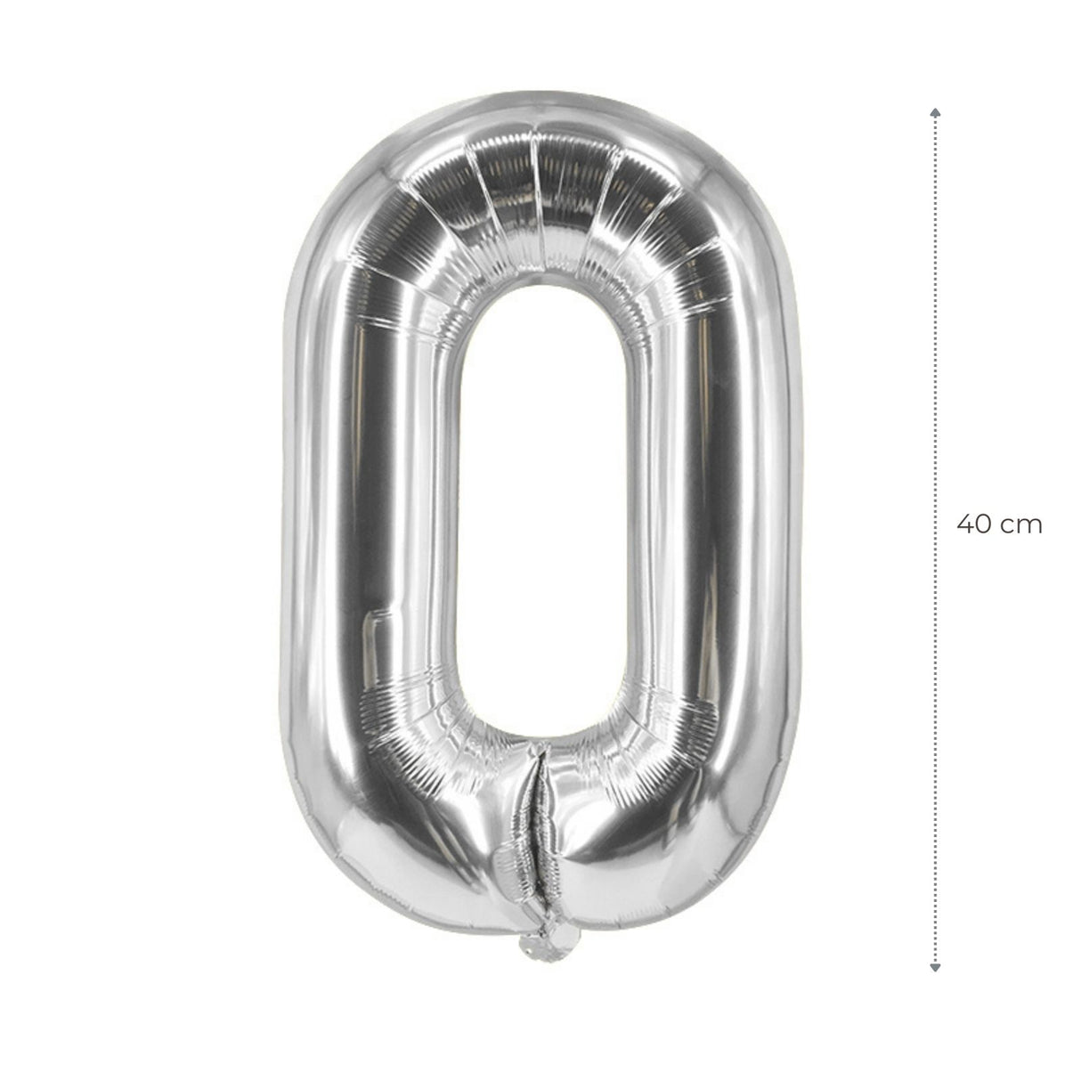 Buchstabenballon O Silbrig Geburtstagsparty Ballon Folienballon 40cm