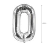 Buchstabenballon O Silbrig Geburtstagsparty Ballon Folienballon 40cm