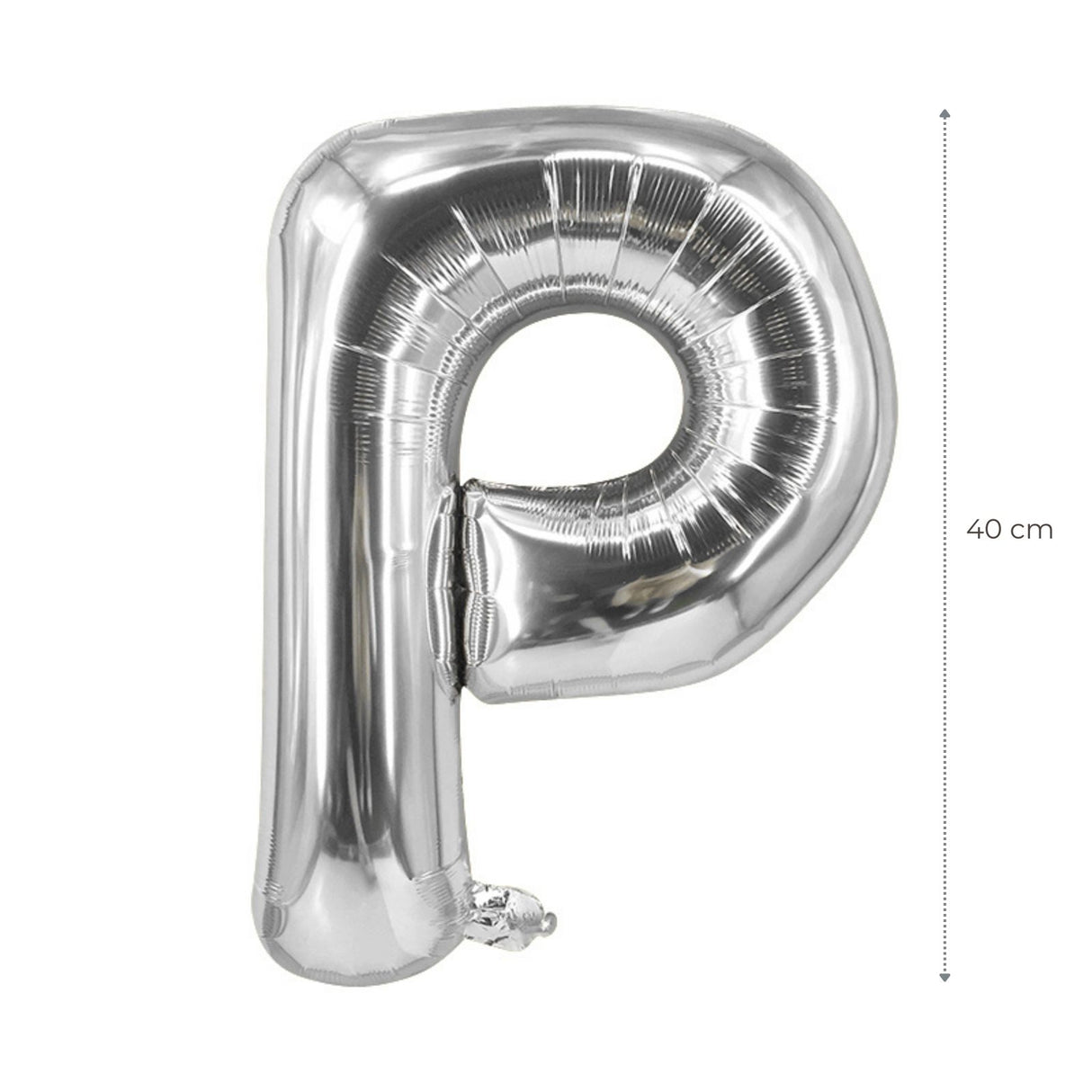 Buchstabenballon P Silbrig Geburtstagsparty Ballon Folienballon 40cm