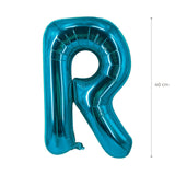 Buchstabenballon R Blau Geburtstagsparty Ballon Folienballon 40cm