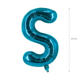 Buchstabenballon S Blau Geburtstagsparty Ballon Folienballon 40cm