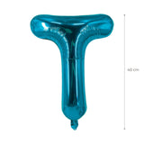 Buchstabenballon T Blau Geburtstagsparty Ballon Folienballon 40cm