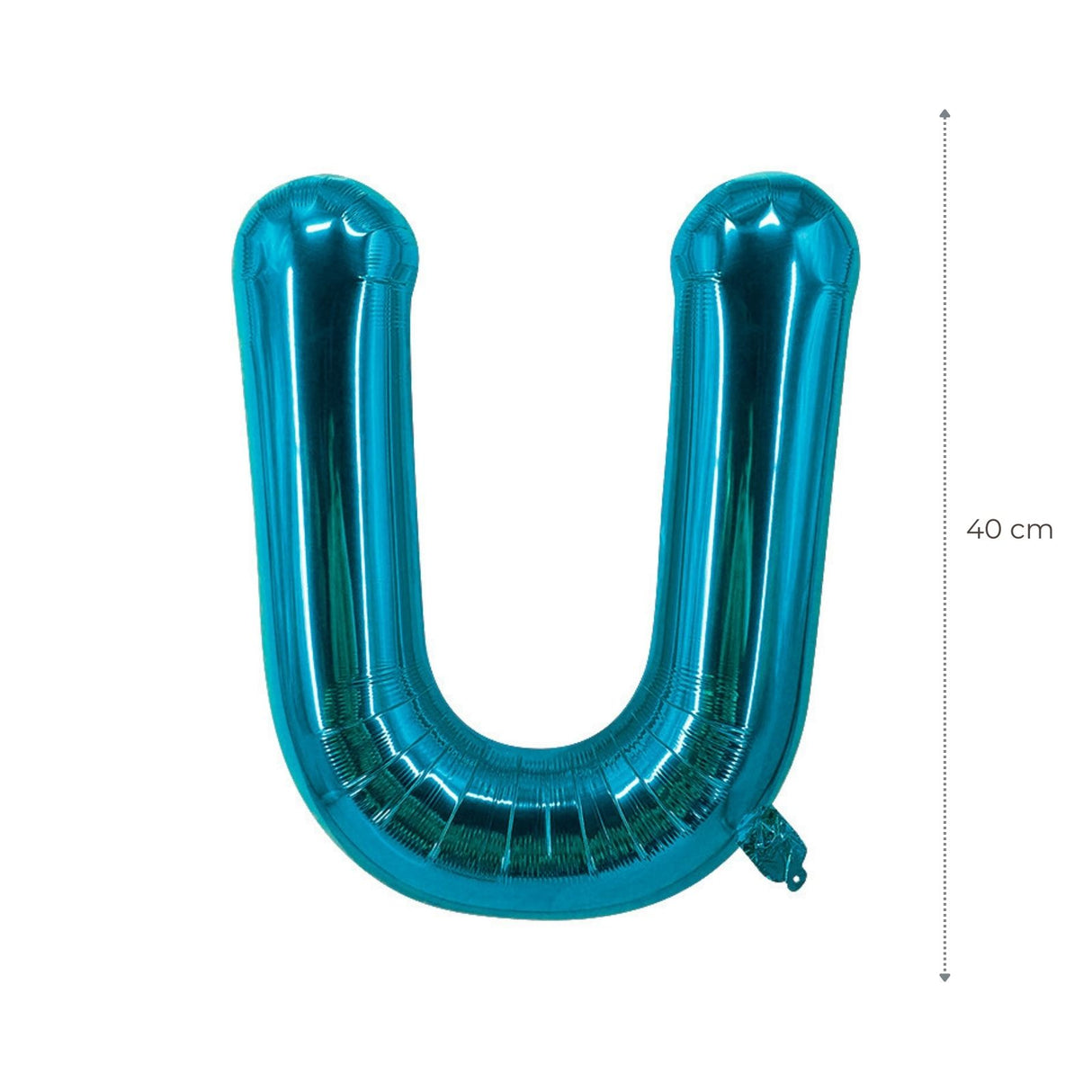 Buchstabenballon U Blau Geburtstagsparty Ballon Folienballon 40cm