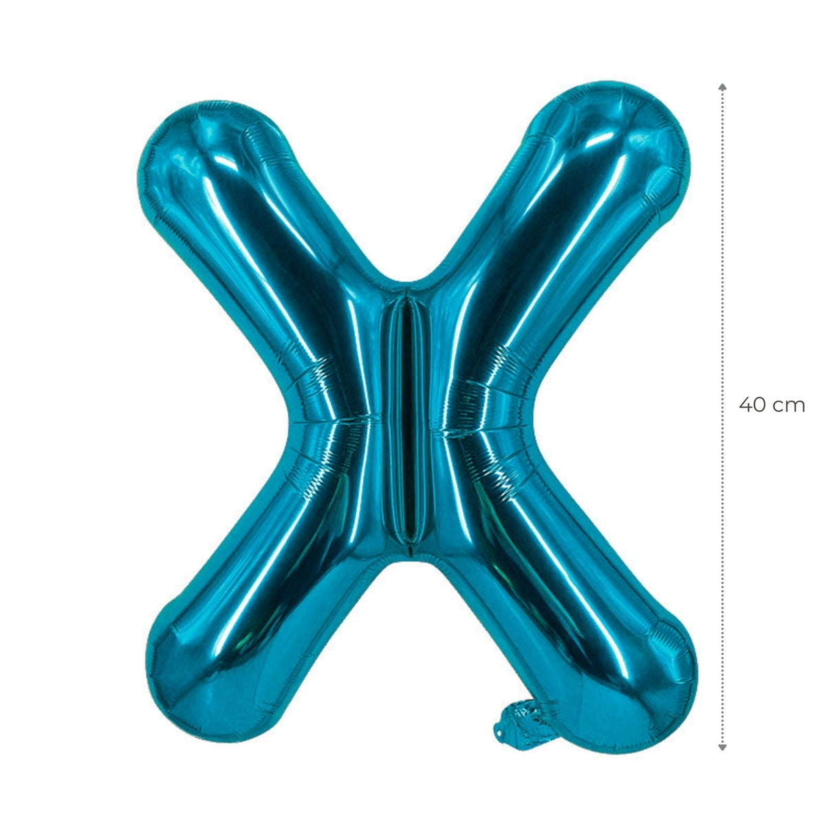 Buchstabenballon X Blau Geburtstagsparty Ballon Folienballon 40cm
