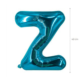 Buchstabenballon Z Blau Geburtstagsparty Ballon Folienballon 40cm