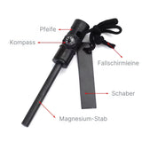 3in1 Feuerstarter-Kit Zündstahl Magnesium-Feuerstahl Feuerstein