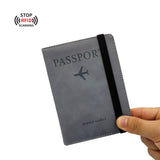 Passport-Wallet mit RFID Blocker Reisepass-Schutzhülle Reisepasshülle Passetui