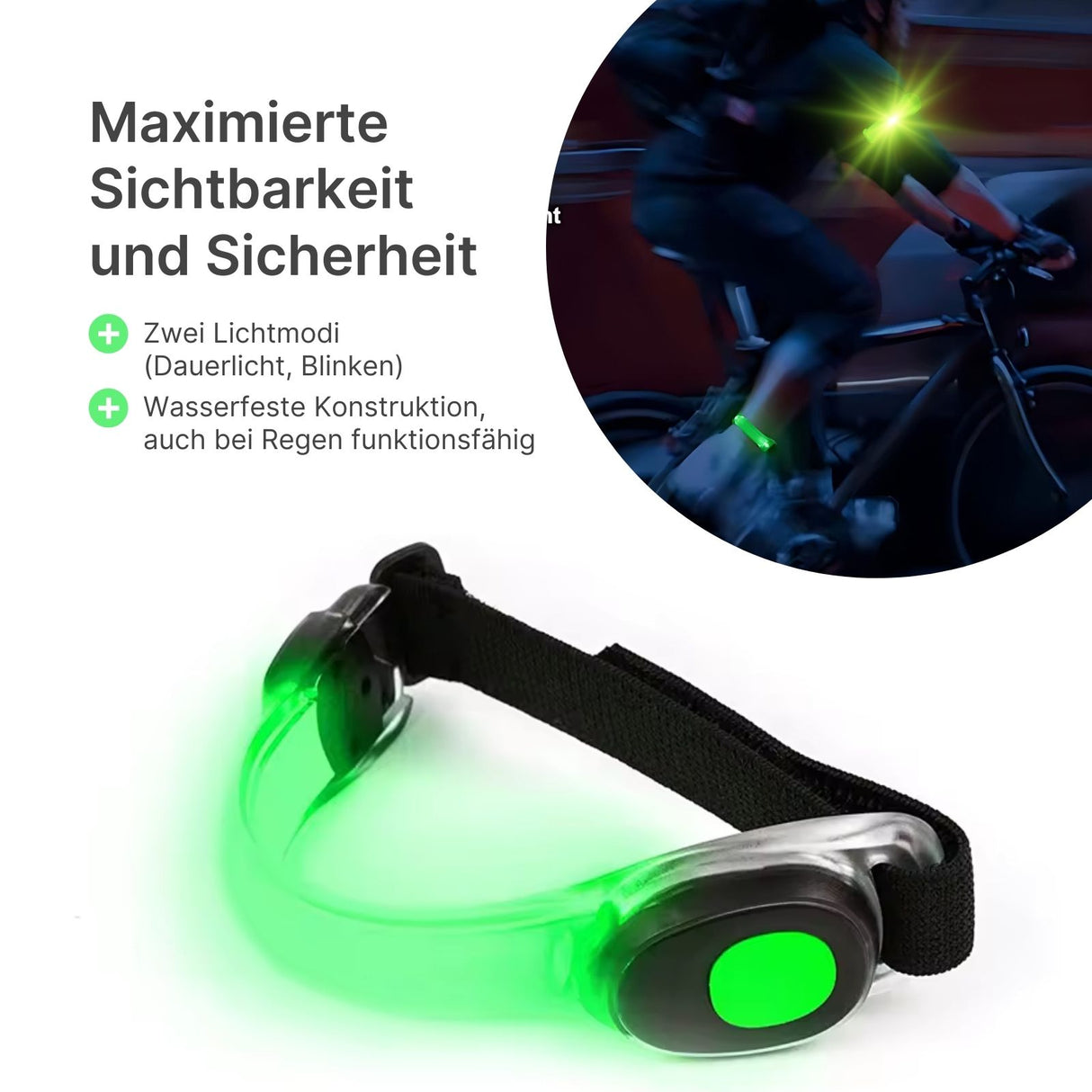 LED-Sicherheitsarmband Armband Warnarmband Laufarmband Leuchtarmband